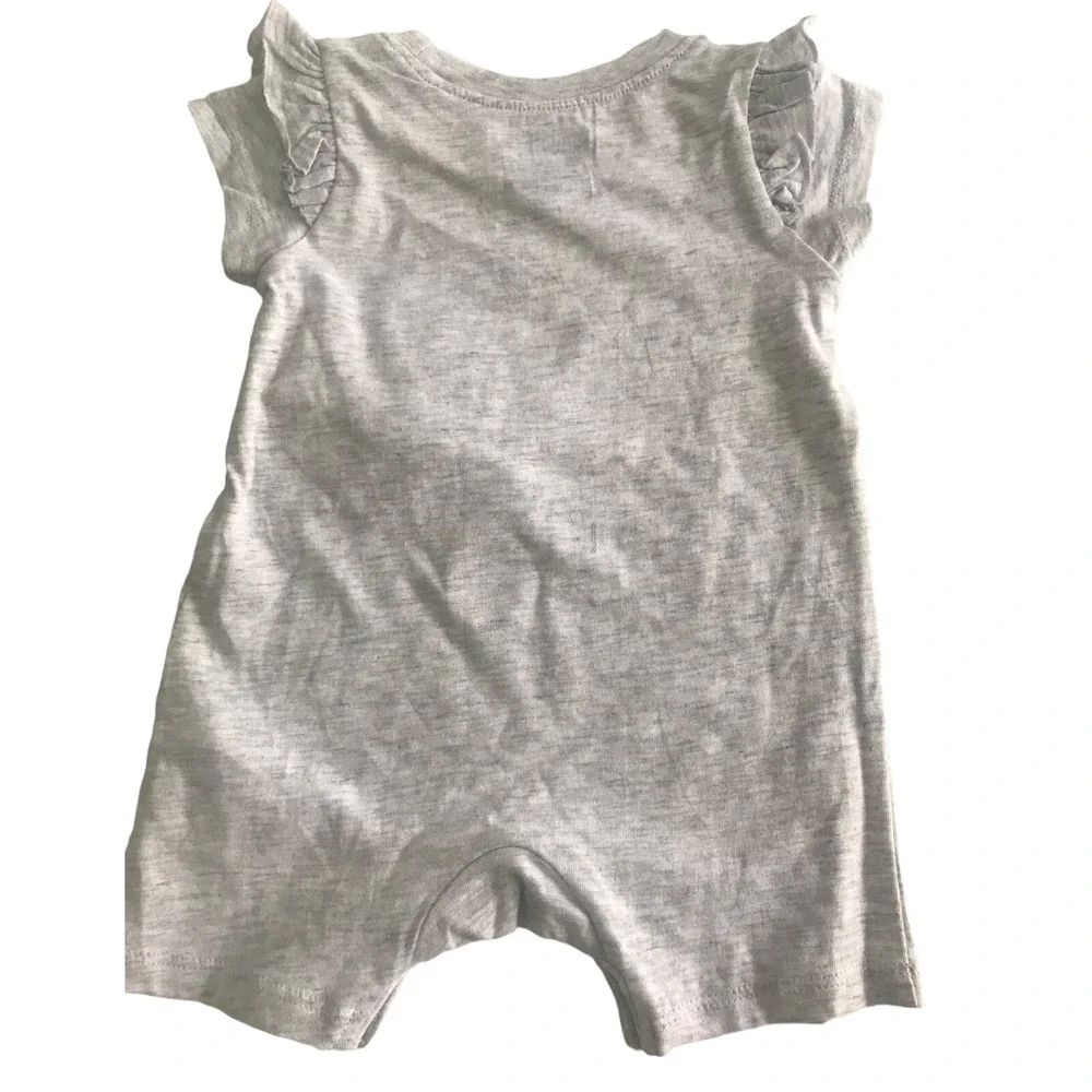 Puma Baby Girl‎ White Heather 3‑Piece Romper Set 3‑6M